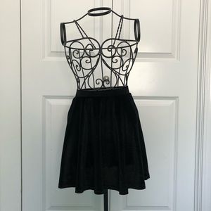 Delia’s Black Velvet Skirt